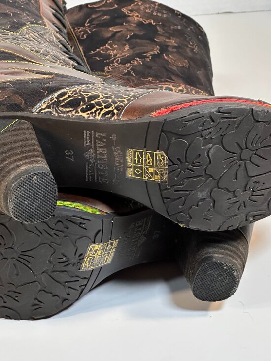 Women's size 6.5 Glamour Boots tall - Picture 7 of 16